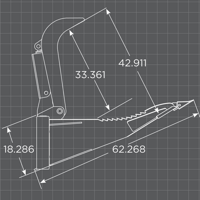 Loflin Fabrication Skid Steer Stump Bucket Grapple
