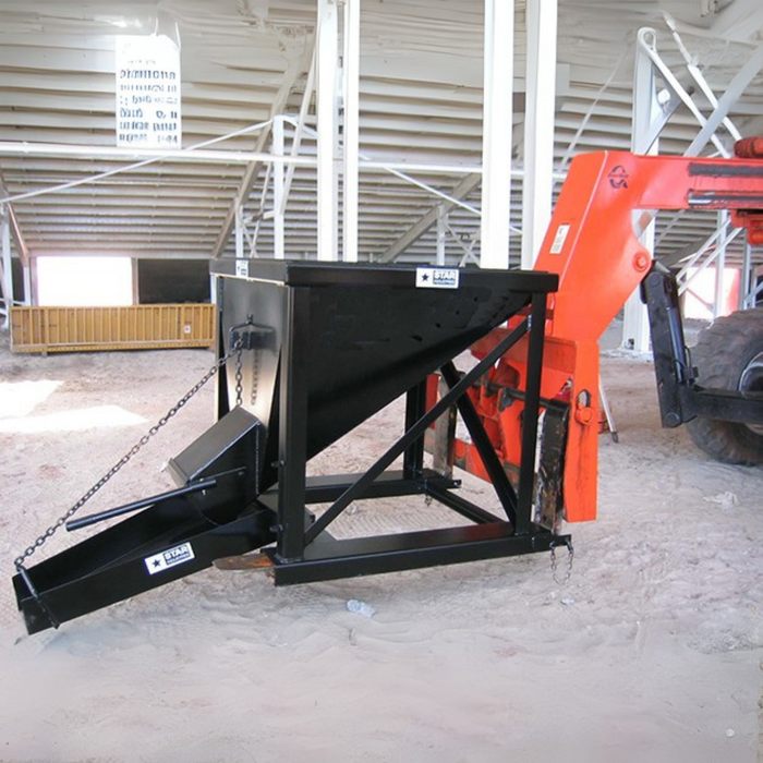 Star Industries Forklift Concrete Hopper with Swivel Chute