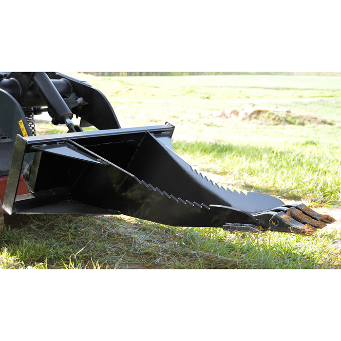 Loflin Fabrication Mini Skid Steer & Compact Tractor Stump Bucket