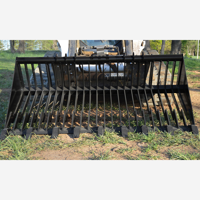 Loflin Fabrication Old Style Skid Steer Rock Bucket w/Teeth