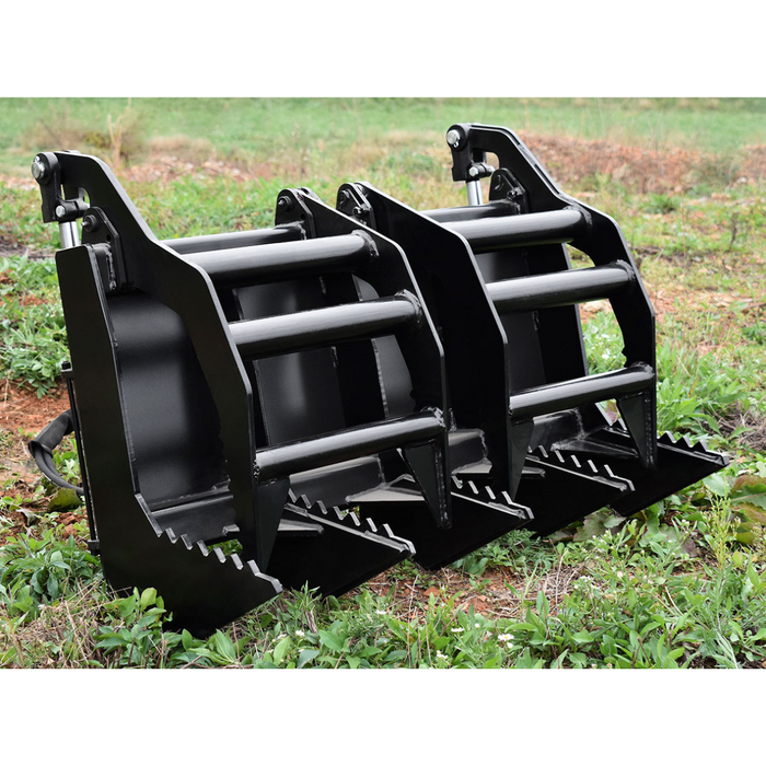 Loflin Fabrication Mini Skid Steer & Compact Tractor Vertical Root Grapple