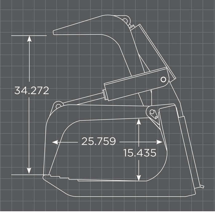Loflin Fabrication Skid Steer Medium Duty Root Grapple